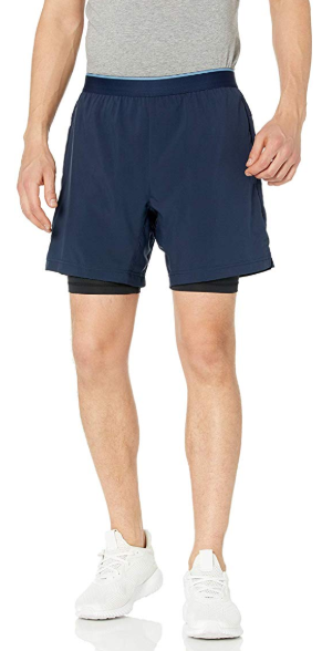 Craft Mens Charge 2-in-1 Running and Training Shorts with 6.5 Inseam