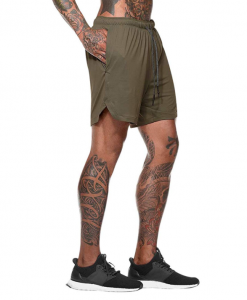 MECH-ENG Men's Workout 2 in 1 Running Shorts