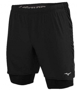 Mizuno Men's Alpha 7.5 2 In 1 Running Short