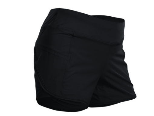 Image of black Sugoi women’s fusion 4 inch 2-in-1 short